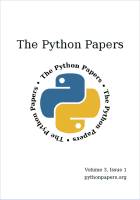 Revista The Python Papers - vol 3 nº 1 - 2008-04