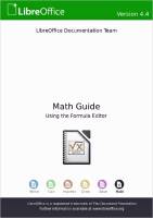 LibreOffice.org 4.4 Math guide - 201503