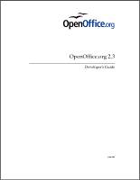 OpenOffice.org 2.3 Developer Guide - 200706