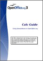 OpenOffice.org 3.2 Calc guide - 201009