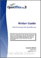 OpenOffice.org 3.2 Writer guide - 201003