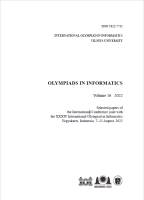 Revista Olympiads in informatics nº 12 - 2022-06