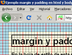FF - margin y padding en html y body