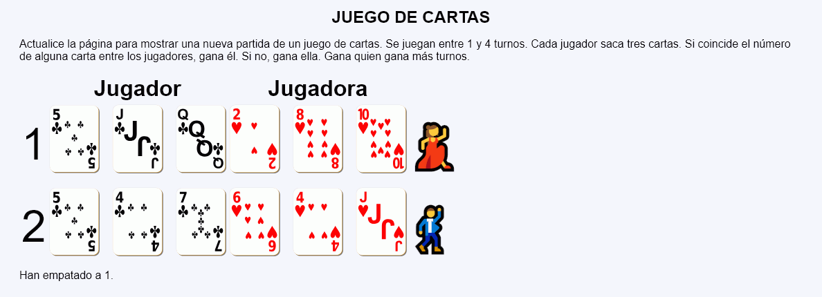 Juego de cartas 1