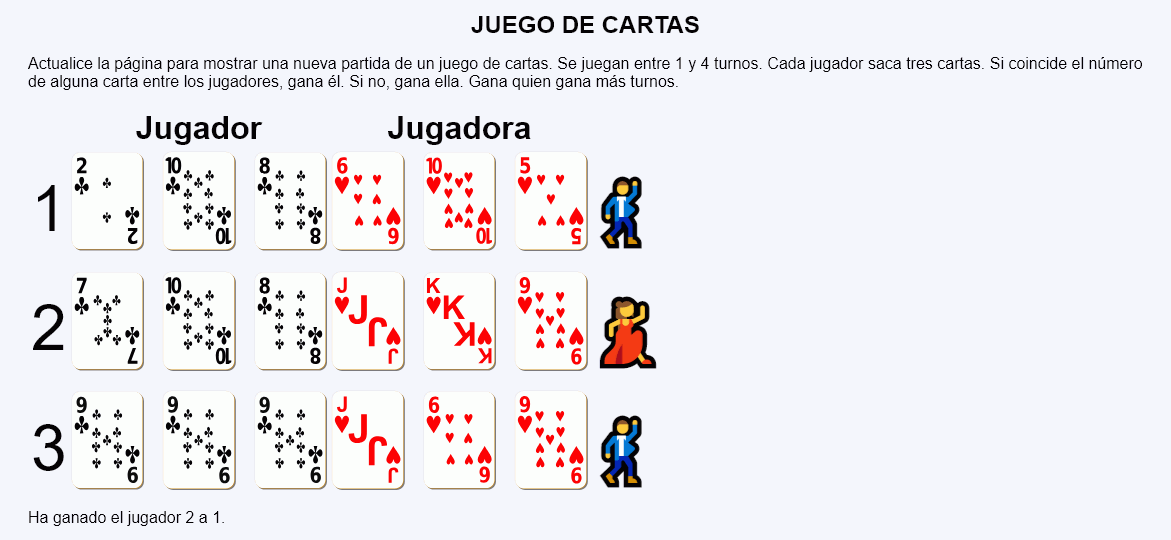 Juego de cartas 1