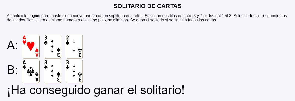 Solitario de cartas 1