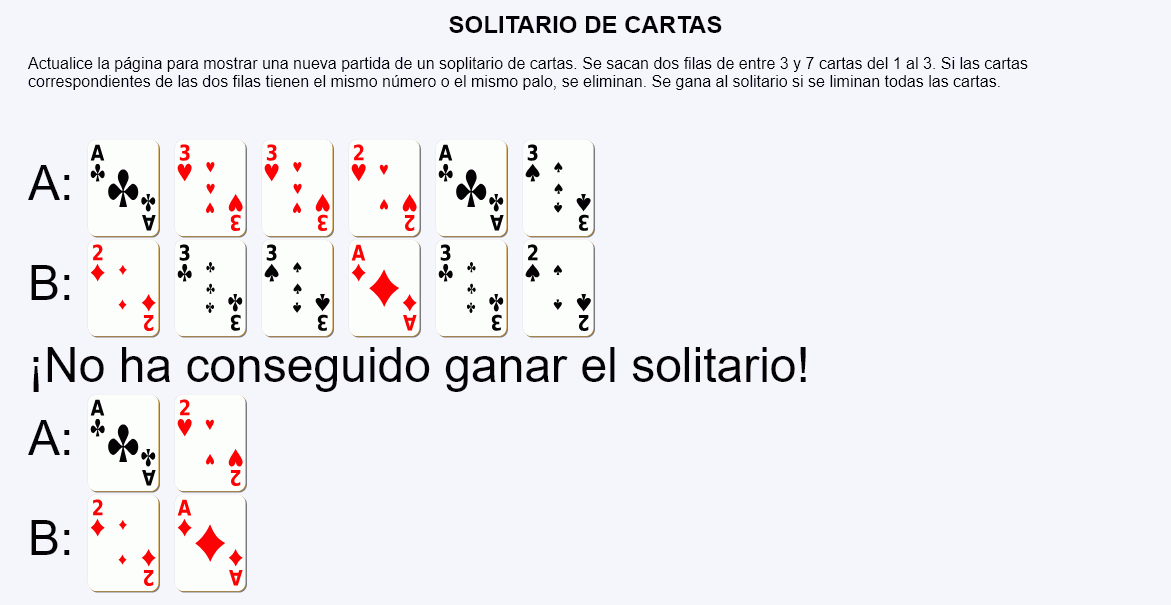 Solitario de cartas 1