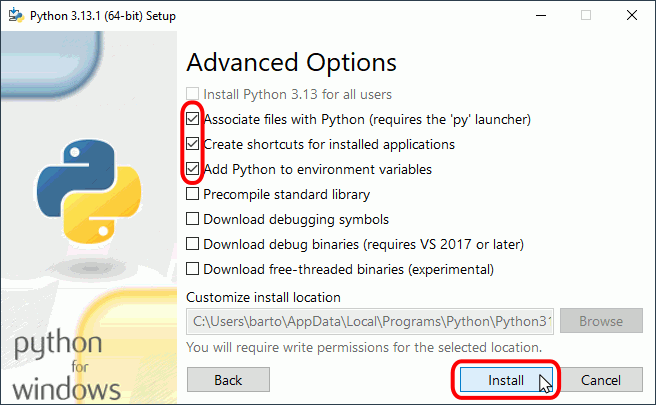 Modificación / Reparación de Python