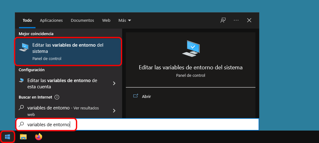Windows. Añadir PATH