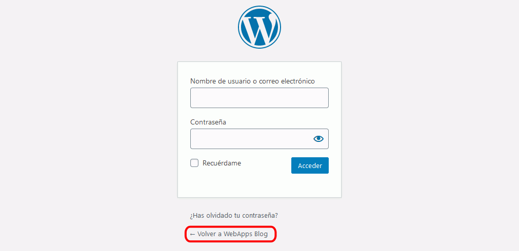 WordPress. Instalación