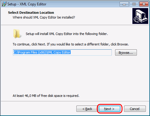 Instalación de XML Copy Editor - 3